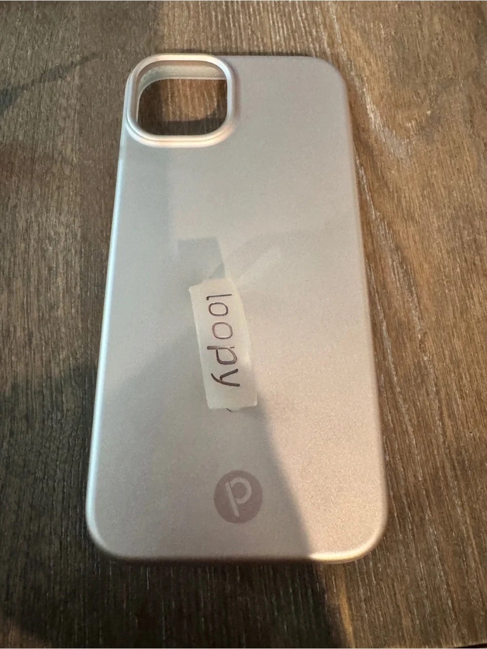 Loopy Case Silver Phone Case with Subtle Logo